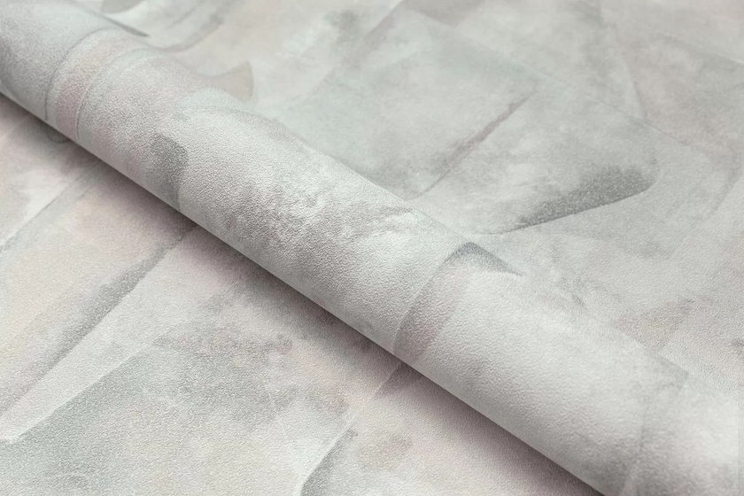 KM8316 Обои виниловые на флизел.  основе Фреш мотив, серый-бежевый абстракция Kerama Marazzi