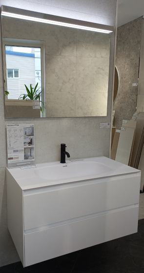 Тумба с раковиной Verona Shape 90 см, M05 Белый матовый