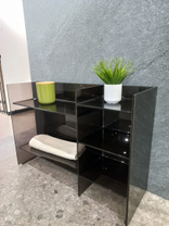 3.8933.1.085.000.1 Стеллаж напольный Kartell by Laufen, пластиковый, дымчато-серый