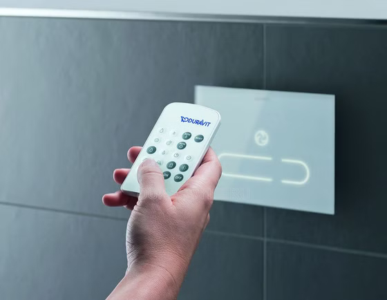 Клавиша смыва Duravit A2, стекло белое,сенсорная