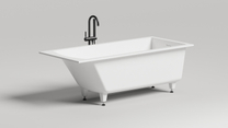 Ванна встраиваемая Salini Cascata Kit, S-Sense, 1706x750x620, белая матовая, 104313M