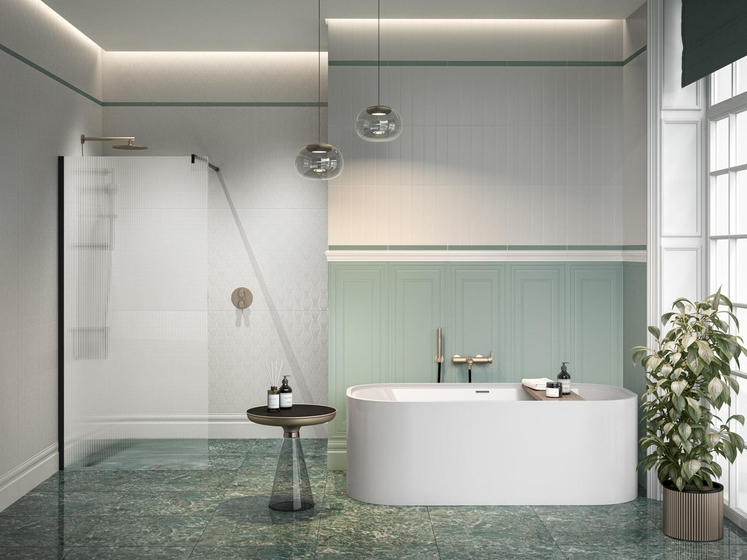 48017R  Беллони белый матовый структура обрезной Kerama Marazzi 40x80