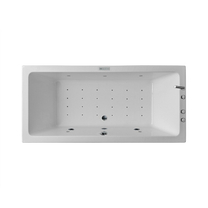 100327684 Ванна Noken Alma (190х90) гидромассажная, система Care+, хромотерапия,смеситель, наполнение ч/з перелив