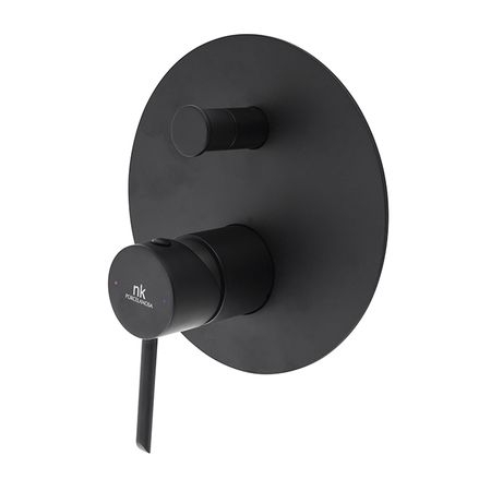 100210625 Noken Round смеситель д/ванны/душа наружная часть,черный УЦЕНКА!