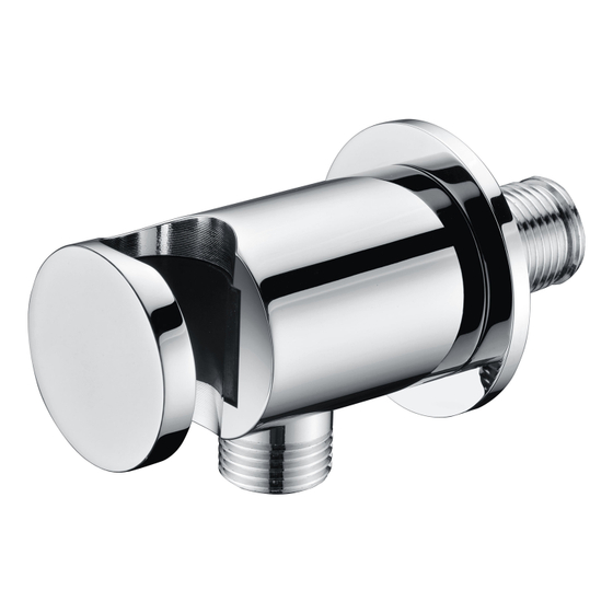 A135 Подвод воды с держателем, хром