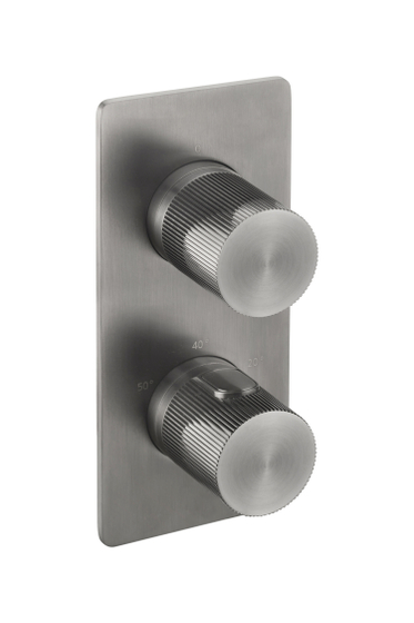 Термостатический смеситель встраиваемый JTP Neo Brushed Black, 3 выхода, WJ 6184233 BBL