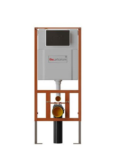 Инсталляция для подвесного унитаза Artceram 700.101 с клавишей смыва 704.000.17 черная матовая