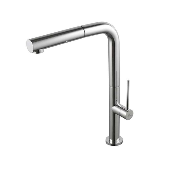100292765 Noken Bridge Slim смеситель для кухни, поворотный излив, с выдвижным душем, хром