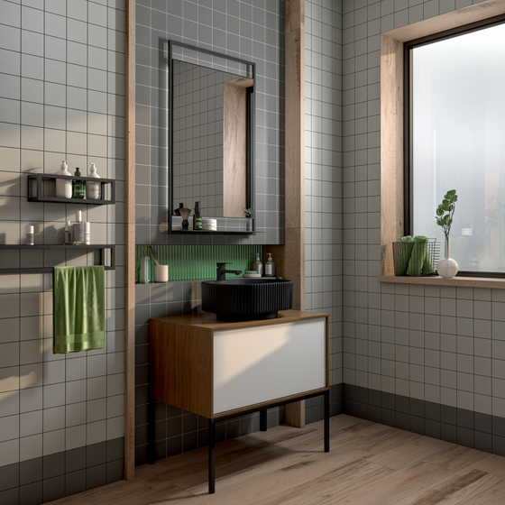 1332 Агуста белый натуральный из 12 частей Kerama Marazzi 9,8х9,8