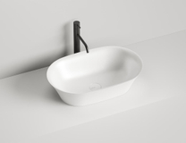 Раковина накладная Mona Sapirit, 600х390х165, белый глянец, 110811G