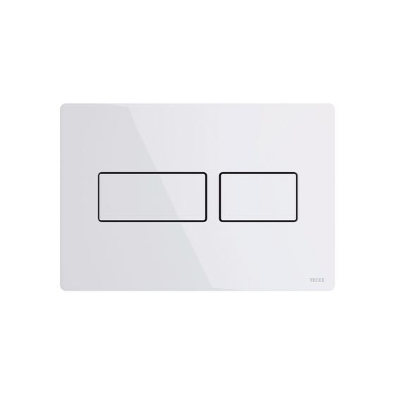 9240432 TECE Solid Панель смыва, металл, цвет панели белый глянцевый, цвет клавиш белый глянцевый