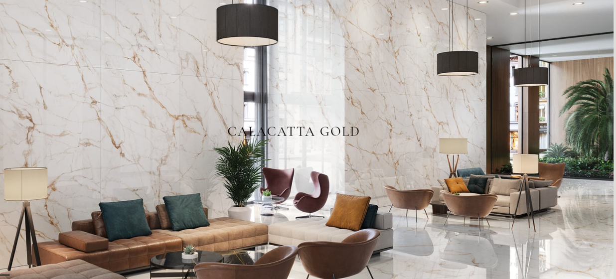 Calacatta Gold Polished 6 mm керамогранит XLight Urbatek 