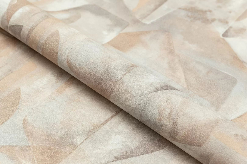 KM8317 Обои виниловые на флизел.  основе Фреш мотив, бежевый абстракция Kerama Marazzi
