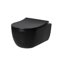 Унитаз подвесной Noken Acro Compact Rimless 100282265, сидение с микролифт, 49 см, черный