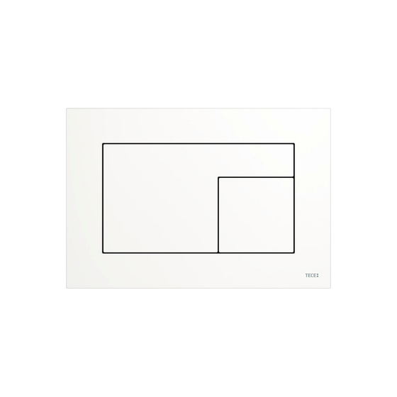 9240735 TECE Velvet Панель смыва с двумя клавишами, цвет белый