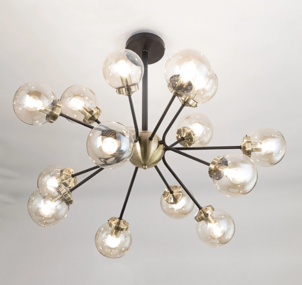 Люстра на штанге Citilux Бронза D-86см H-70см Планета CL105355