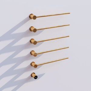 Полотенцесушитель Funmax L-SR005G-H (801*520*80) электрический, Brushed Brass + L-SR005G скрыт.часть
