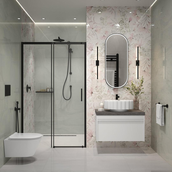 14070R Веро голубой светлый глянцевый обрезной Kerama Marazzi 40x120