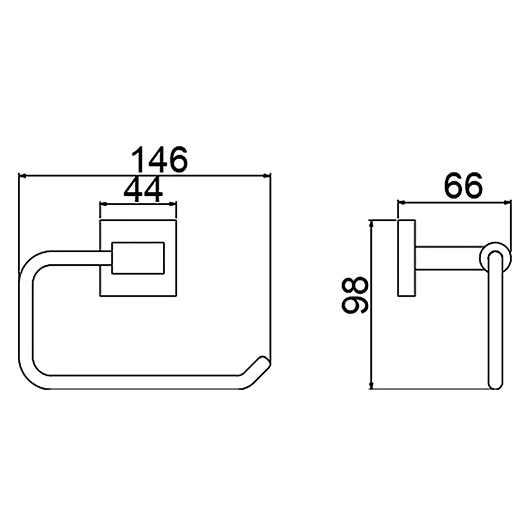 Бумагодержатель Timo Selene 12041/03 черный