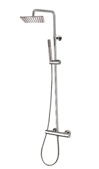 Душевая стойка BOSSINI COSMO L10103.030 с термостатом, верхний душ, хром (030)
