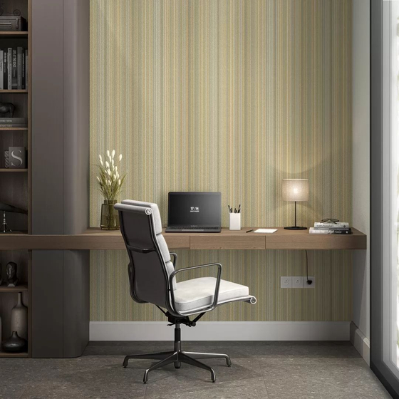 KM8314 Обои виниловые на флизелиновой основе Фреш мотив, зеленый полоса Kerama Marazzi