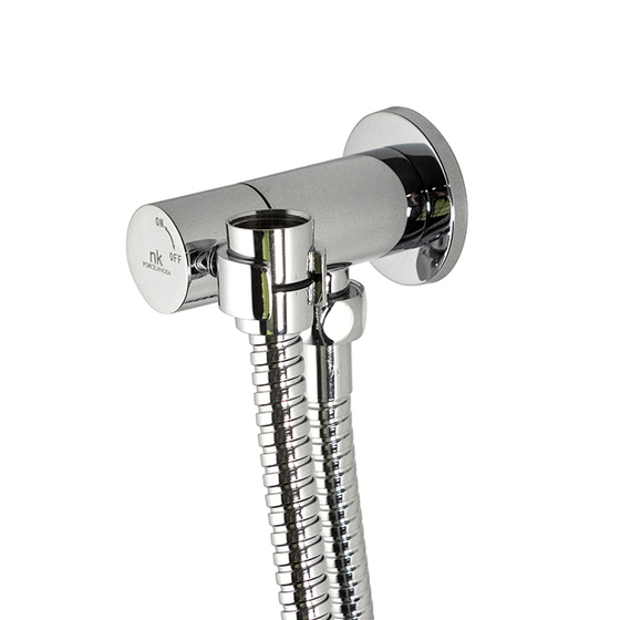 100319745 Noken Комплект гигиенического душа с одним подводом воды (шланг, подвод воды, держатель), хром
