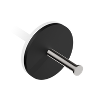 Decor Walther "Stone Black" Держатель туалетной бумаги, Черный матовый/Матовая сталь (0974465)