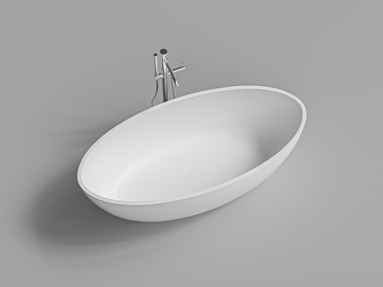 Ванна DA-B066 отдельностоящая (1690х795х535), Solid Surface,белая