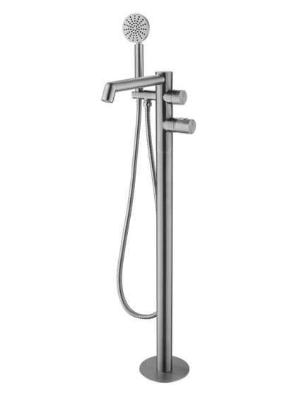 Смеситель напольный для ванны JTP Neo Brushed Black, с термостатом, WJ 6181190A BBL
