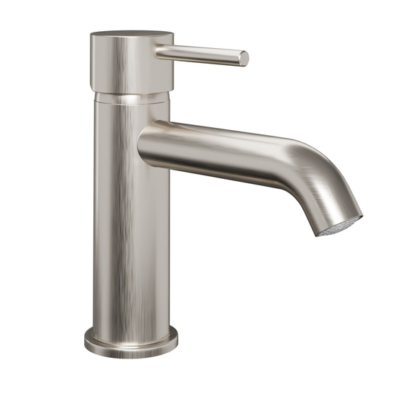 Смеситель для раковины Paini Cox удлиненный излив, брашированный никель PVD, 78PW205O