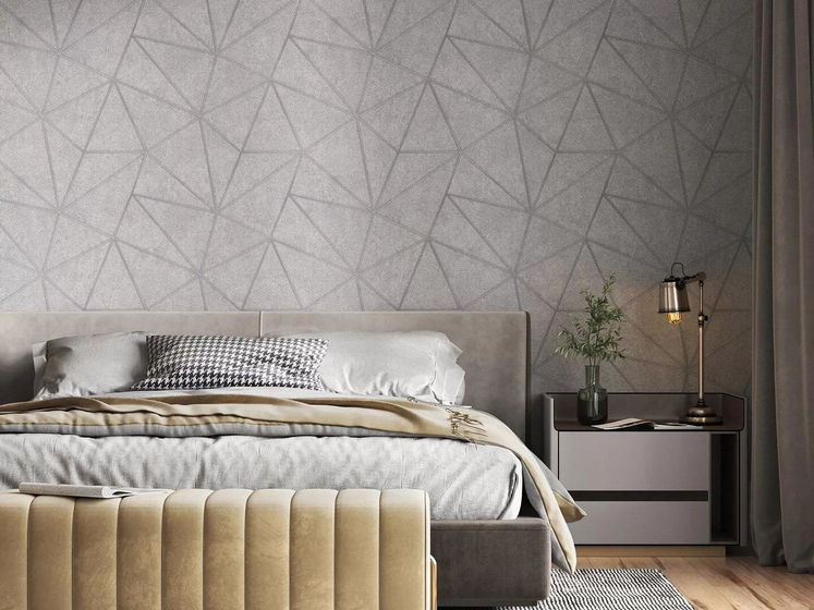 KM5603 Обои виниловые Кутюр мотив, серый KERAMA MARAZZI