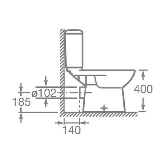 7.34P2.3.800.Y Унитаз-компакт Roca Access с горизонтальным выпуском, сиденье дюропласт