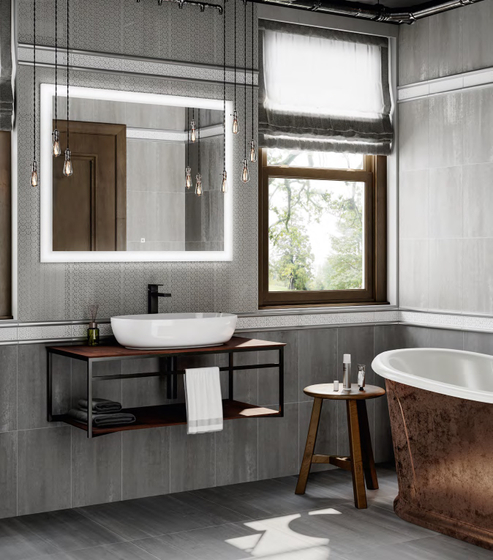 6398 Ломбардиа серый Kerama Marazzi 25x40
