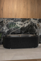 Ванна BetteLux Oval Couture 1850*850*580 мм, текстильная обивка, цвет карбон