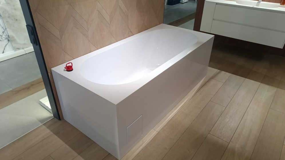 Ванна Ornella 170х75x60 S-sense, глянцевая краны No1,2,3 + люк стандарт по схеме) белая 102311G