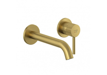 Смеситель для раковины Kludi Bozz, внешняя часть, брашированное золото, 23 см, 38245N076