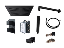 100331474 Noken Square Black Комплект для душа с термостатом, черный