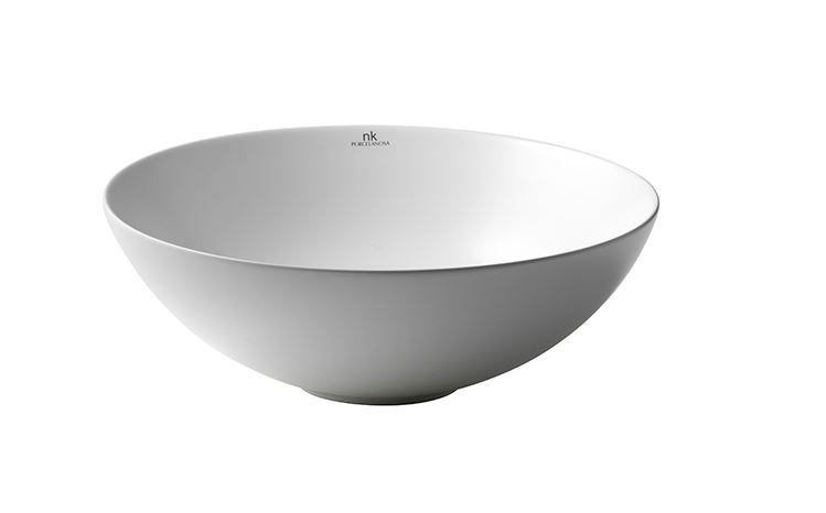 Раковина Noken Slender 100255721, белая матовая, тонкая керамика Ø42 см