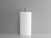 Раковина DA-1597 напольная (890х450х450) Solid Surface, белая