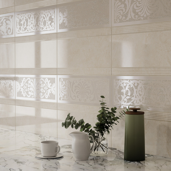 15145 Монсанту бежевый светлый глянцевый Kerama Marazzi 15x40