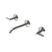 100238532 Noken Lignage Lux Смеситель для раковины на 3 отверстия из стены, хром