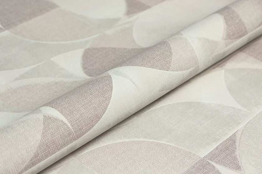 KM8512 Обои виниловые на флизелиновой основе Шафран мотив, бежевый геометрия Kerama Marazzi