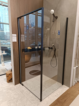 Душевой угол Natura 4000 (100х100х200) Black Pearl,Pro Care (AR-DTW L BM+A-S DT R BM)