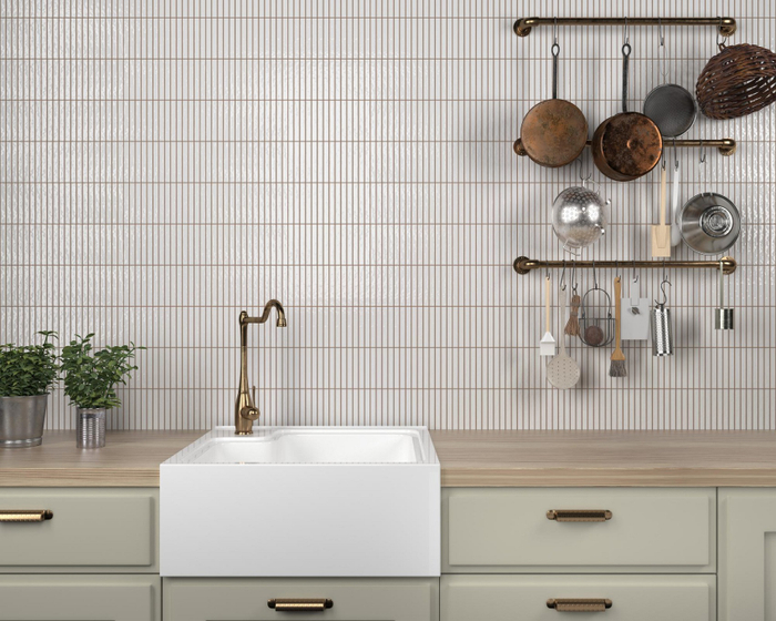 188862 Kit-Kat Mosaic Snow Glossy  керамогранит Dune 11,5х23