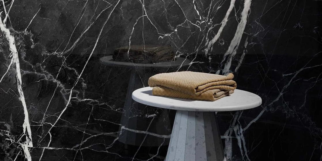 Marquina Bkack Polished 6 mm керамогранит Xlight Urbatek 150х300