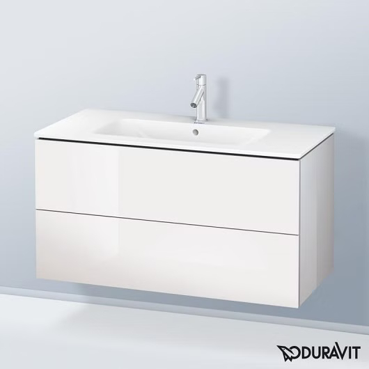 Тумба Duravit L-Cube с раковиной Vero Air белый мат.