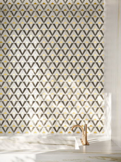 Stellaris Grey Mosaico Orpheus Lux 33.8х31.5 мозайка Italon