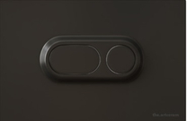 702.000.17 Смывная клавиша Atelier, Artceram, черная