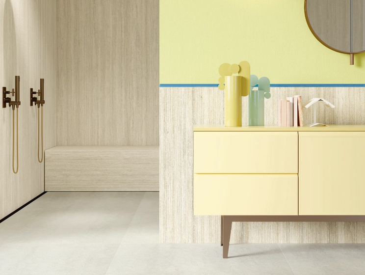 Hado Travertino Bianco Rain керамогранит Laminam 100х300