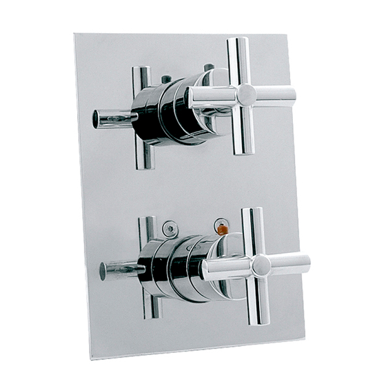 100038282 Noken Future Noken Future смеситель для душа встроенный на 2 выхода, хром